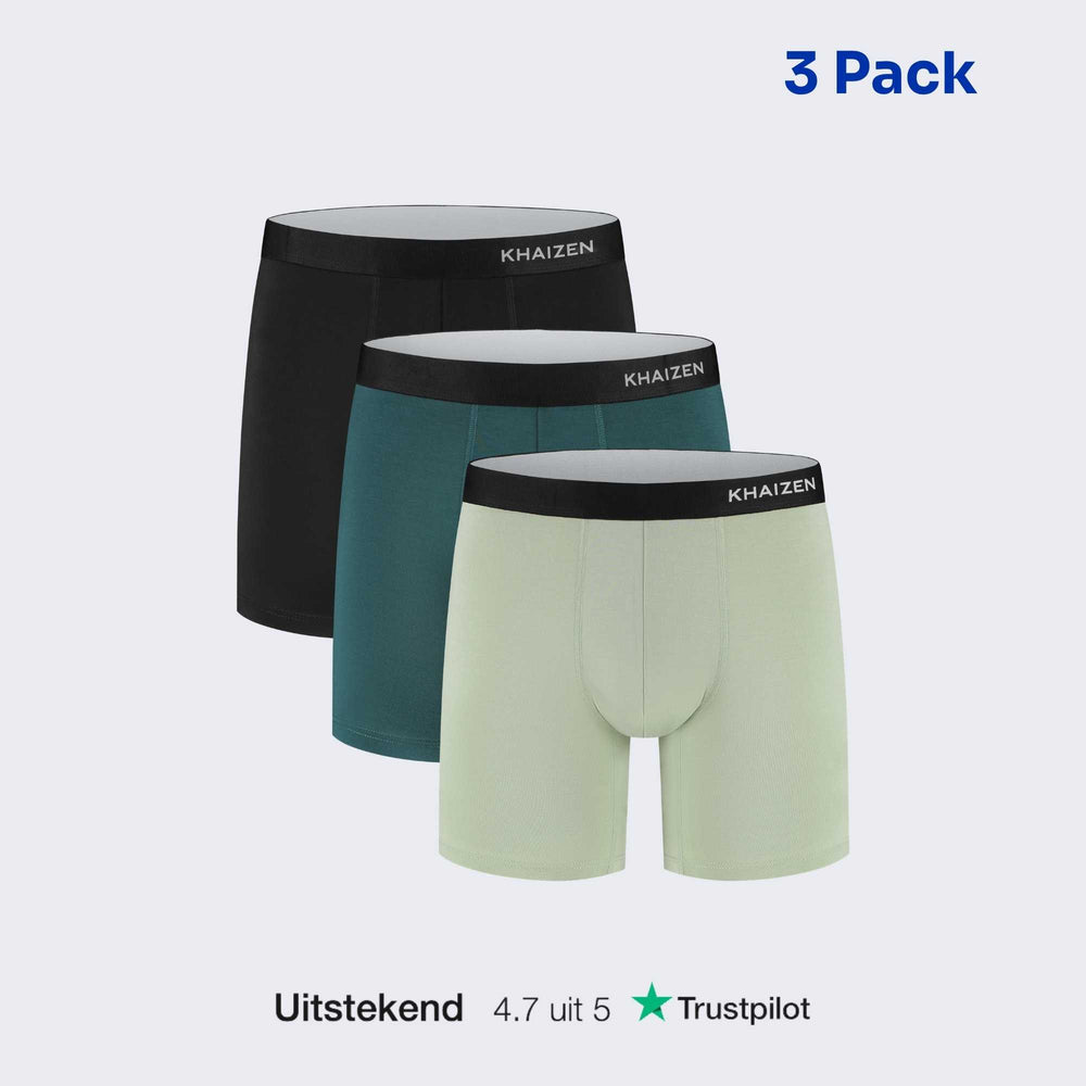 Comfort Boxershorts TENCEL™ 3-Pack - Kleuren Mix